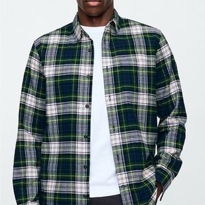 Alpine Design Green and Blue Plaid Shirt
